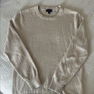 J. Crew Men's Beige Crewneck Sweater